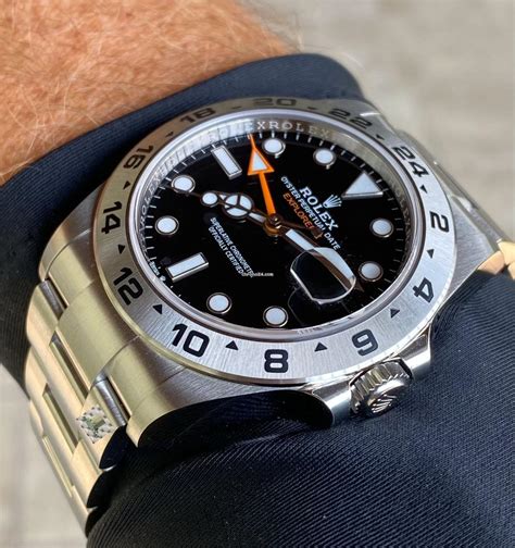 black rolex explorer|rolex explorer ii new price.